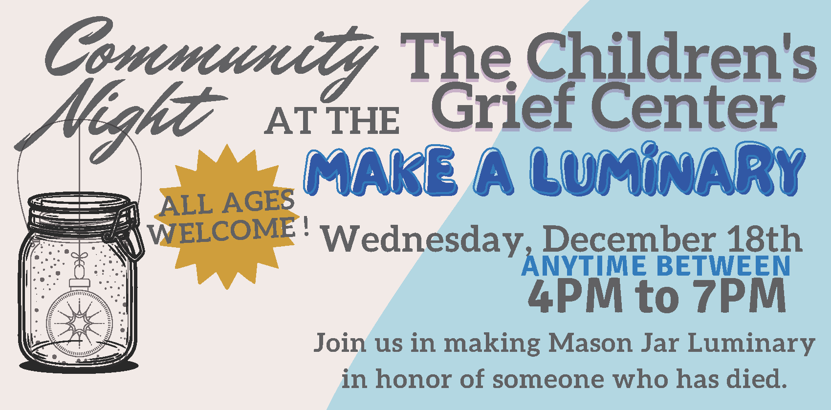 Community Night at Children's Grief Center